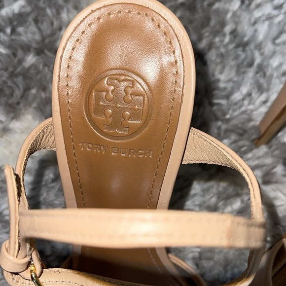 Tory Burch Leather Ankle Strap Sandals - Picture 5 of 7